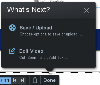 Save, upload or edit