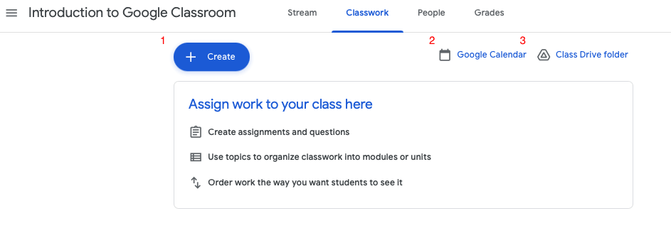 classwork main page